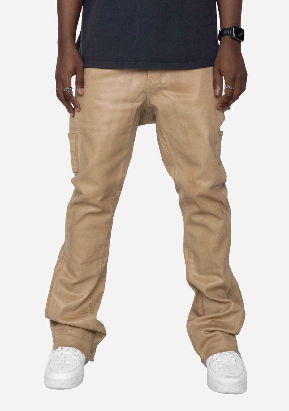 Macky Flare Pants Khaki