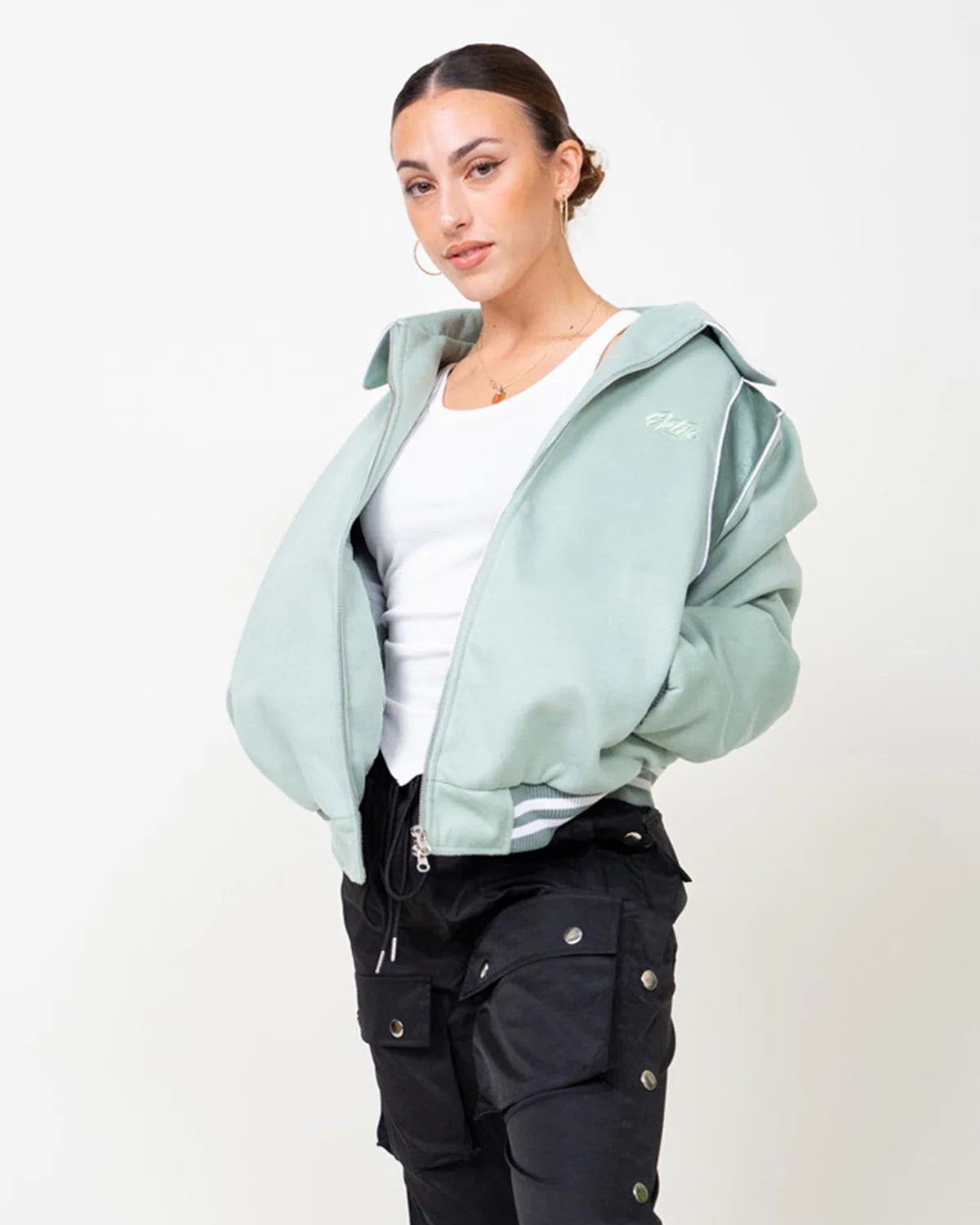 EPTM Varsity Jacket “Seafoam”