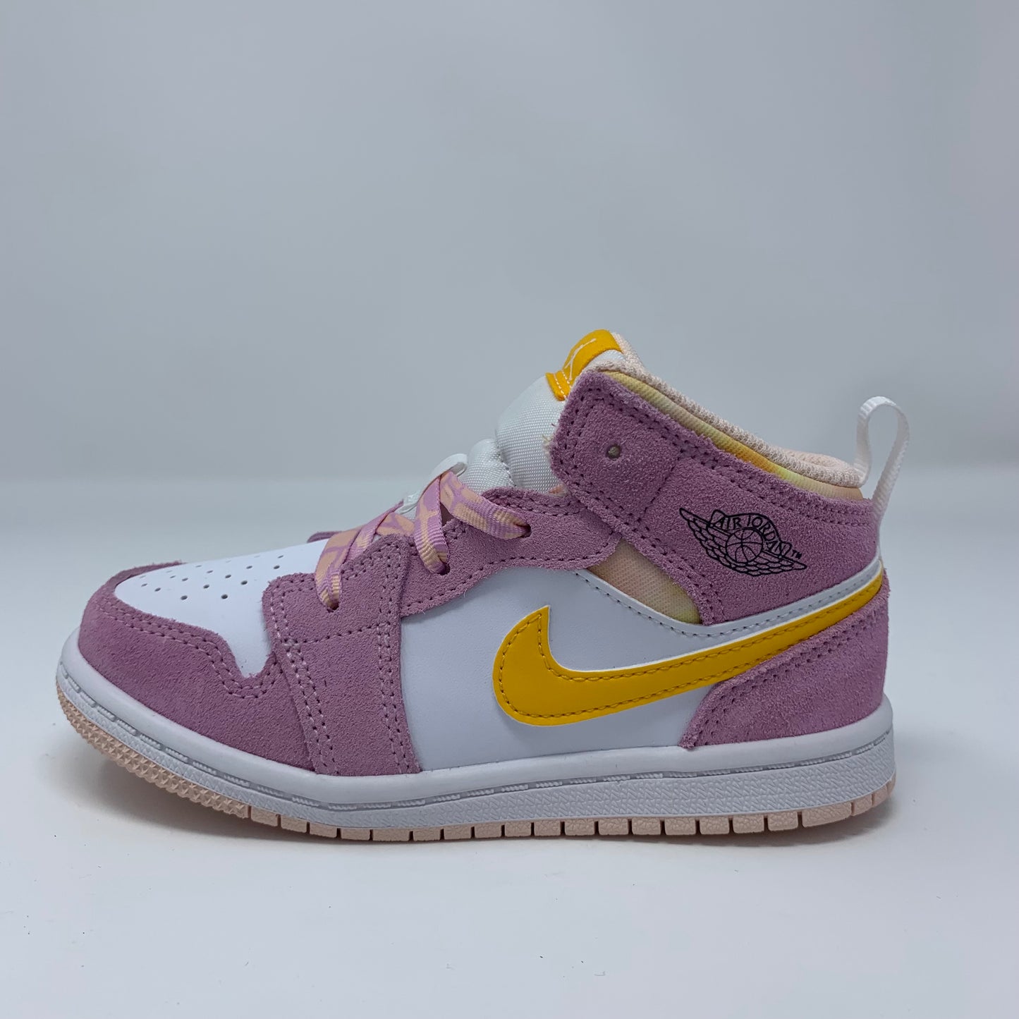 Jordan 1 Mid "Arctic Pink/University Gold" (TD)