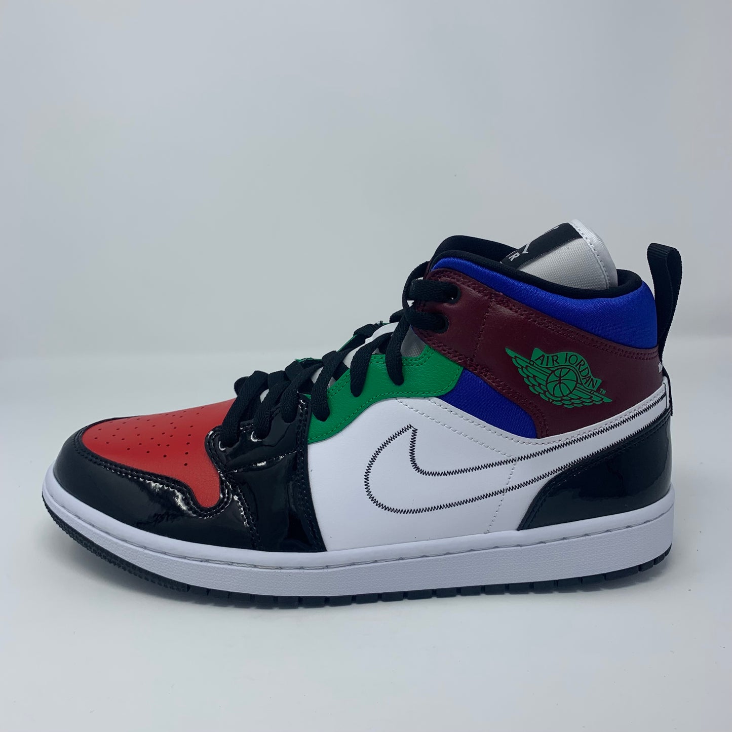 Jordan 1 Mid "White Multicolor" (W)