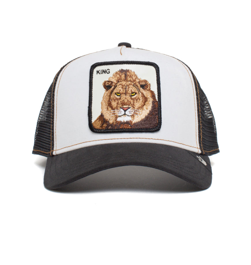 "King" Lion White & Black