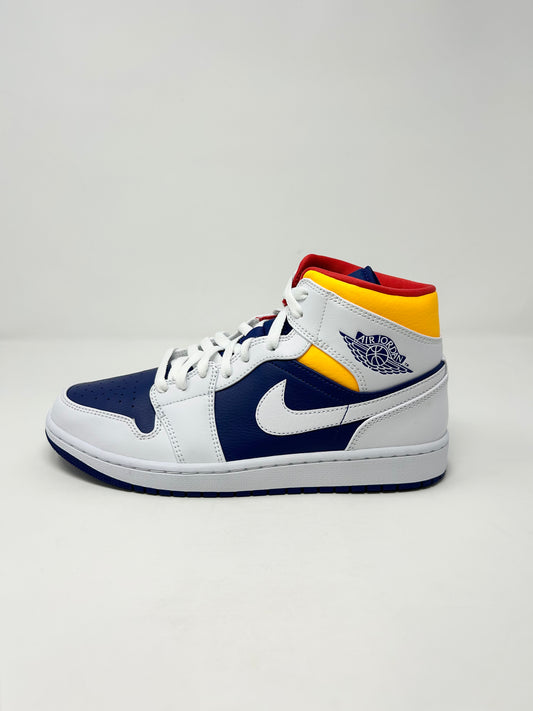 Jordan 1 Mid “Royal Blue Laser Orange”