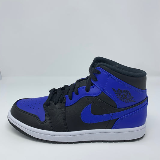 Jordan 1 Mid "Black Hyper Royal" (GS)