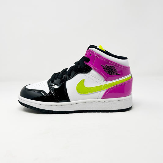 Jordan 1 Mid “Black Cyber Pink” (GS)