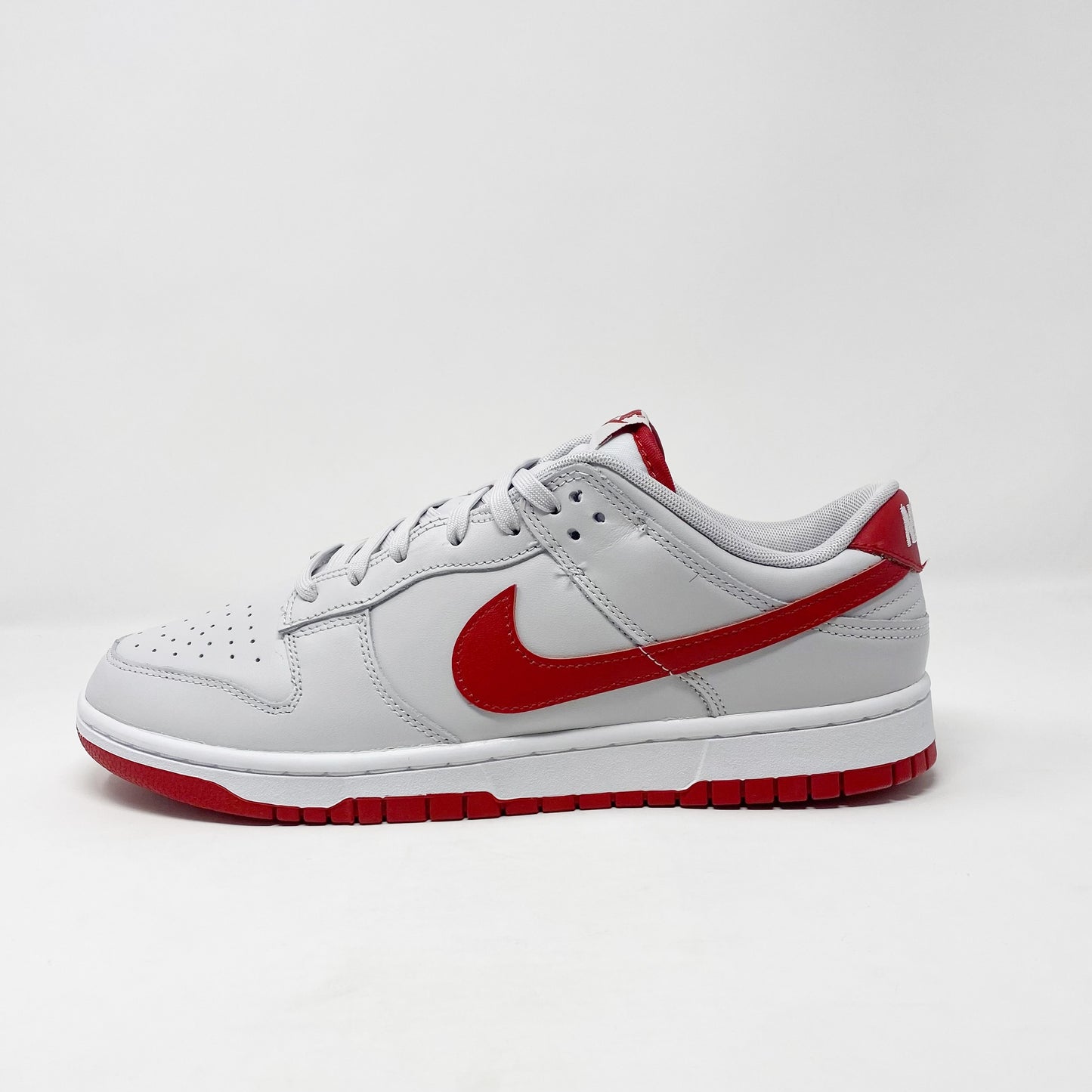 Nike Dunk Low “Vast Grey Varsity Red”