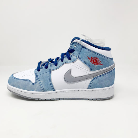 Jordan 1 Mid “French Blue Steel” (GS)