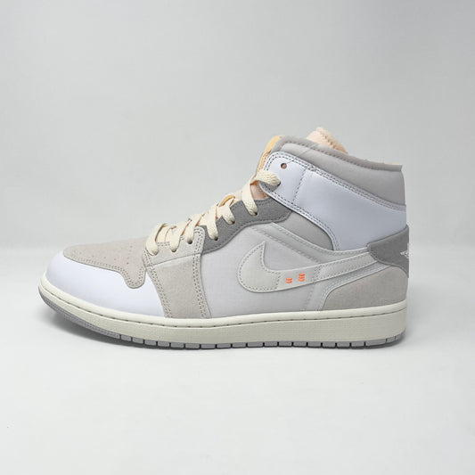 Jordan 1 Mid “Craft Inside Out White Grey”