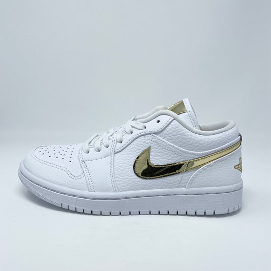 Jordan 1 Low “White Metallic Gold” (W)